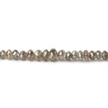 1-3mm Champagne Diamond Faceted Rondelle Beads 16 inch 310 pieces