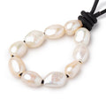 10-10.5mm Cream Large Hole Baroque Pearls Set of 10