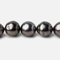 10-11mm Peacock Tahitian Round Saltwater Pearls 16 inch 36 pieces AA