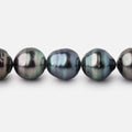 10-11mm Tahitian Saltwater Pearl Beads 16 inch 38 Pieces AA