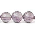 10-13mm Pink Amethyst faceted round beads 16 inch 36 pieces AAA