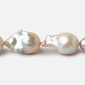 10-14mm Tri Color Ultra Baroque Freshwater Pearls 16 inch 19 pieces