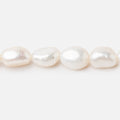7x9mm Creamy White Baroque Freshwater Pearl 16 inch 35 Beads