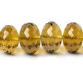 10.5-16mm Whiskey Quartz Faceted Rondelle Beads 16 inches 48 pcs AAA