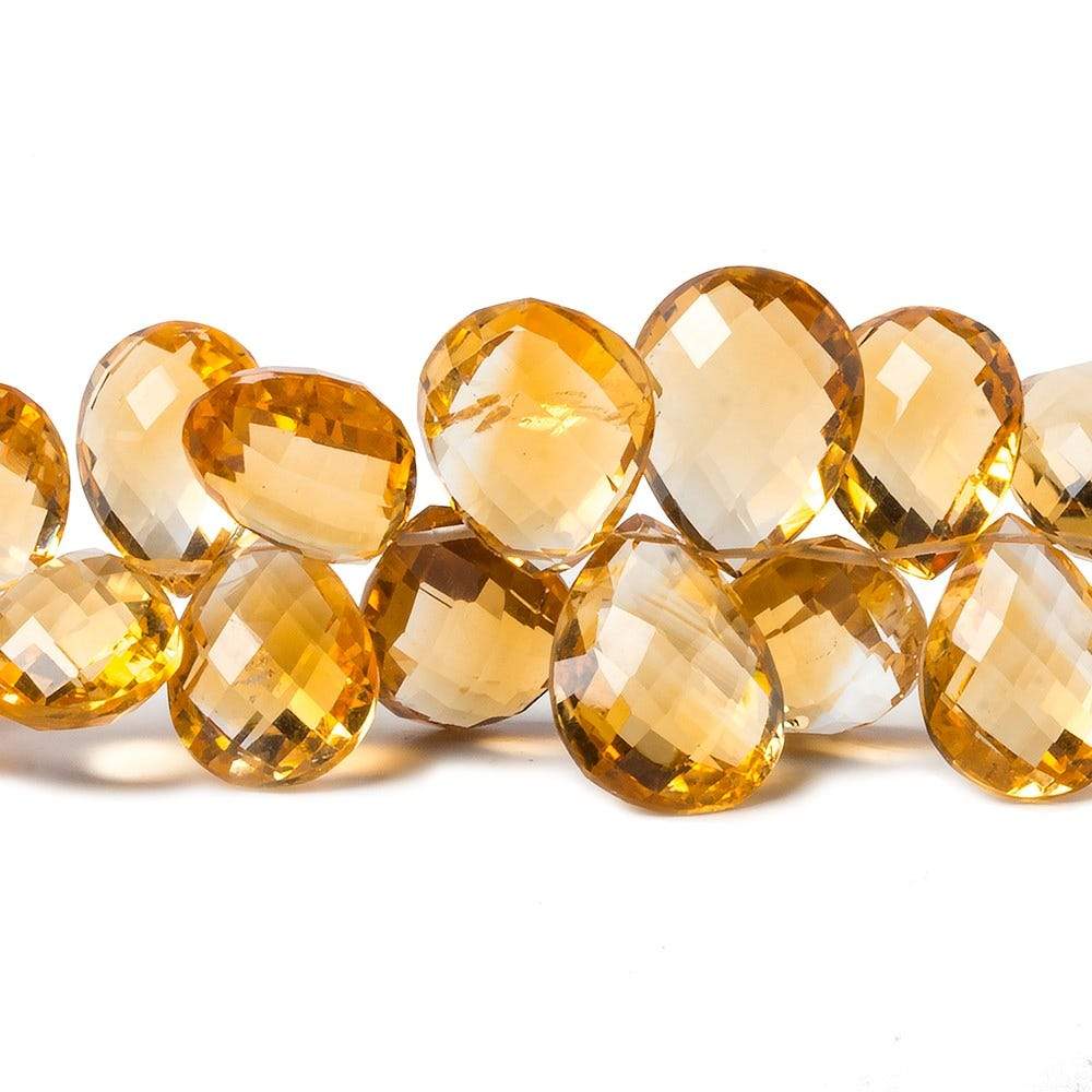 Citrine Faceted Pear Beads 8.5 inch 48 pieces AAA