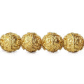 10mm 22kt Gold Plated Copper Bead Roval Victorian Swag 8 inch 18 pieces