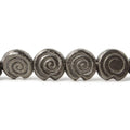 10mm Black Gold plated Copper brushed Spiral Beads 8 inch 21 pieces