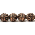 10mm Copper Bead Bead Roval Beehive 8 inch 18 pcs