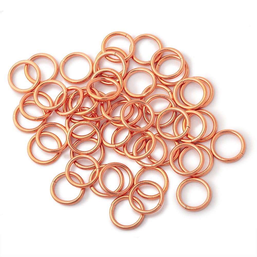 10mm Copper Open Jump Ring Set of 50 pieces
