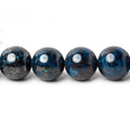 10mm Dark Chrysocolla Plain Rounds 16 inch 40 beads A