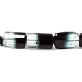 10x5-15x10mm Colorless and Indicolite Tourmaline plain tube 37 beads 18 inch