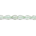9x6-12x7mm Prasiolite Straight Drilled Tear Drop Beads 16 inch 42 pieces