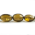 10x8-16x11mm Whiskey Quartz checkerboard faceted ovals 16 inch 33 Beads