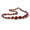 6x8-12x10mm Hessonite Garnet plain oval nugget beads 15 inches 40 pieces
