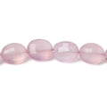 10x8mm-13x10mm Pink Lilac Chalcedony Faceted Oval Beads 8 inch 18 pieces