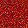 Miyuki 11-10   11/0 Silver Lined Transparent Flame Red Seed Beads - 5 or 10 gm