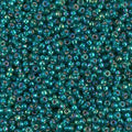 Miyuki 11-1017  11/0 Silver Lined Transparent Emerald AB Seed Beads - 5 or 10 gm