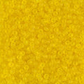 Miyuki 11-136F   11/0 Transparent Matte Yellow Seed Beads - 5 or 10 gm