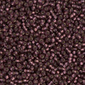 Miyuki 11-13F  11/0 Matte Silver Lined Transparent Dark Smoky Amethyst Seed Beads - 5 or 10 gm