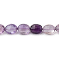 11-13mm Amethyst Straight Drill Faceted Oval Beads 15 inch 32 pieces