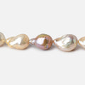 11-13mm Multi Color Ultra Baroque Freshwater Pearls 16.5 inch 23 pieces