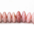11-14mm Pink Peruvian Opal German Faceted Rondelle Beads 17.5 inch 78 pcs AA