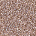 Miyuki 11-579   11/0 Silver Lined OD Smoky Light Rose Alabaster Seed Beads - 5 or 10 gm
