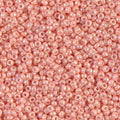 Miyuki 11-596 /0596   11/0 Semi-Matte Opaque Salmon Gold Luster AB Seed Beads - 5 or 10 gm