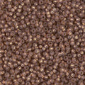 Miyuki 11-641   11/0 Silver Lined Outside Dyed Bronze Alabaster Seed Beads - 5 or 10 gm
