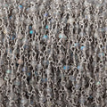 3mm Labradorite faceted rondelle Silver Plated Chain
