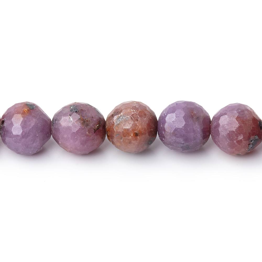 7.5mm Ruby faceted round beads 15.5 inch 50 pieces