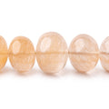 11.5-14.5mm Shaded Rutilated Quartz Plain Rondelle 16 inch 44 Beads A