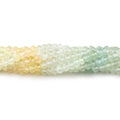 3.5mm Prehnite Faceted Rondelle Beads 14 inch 122 Pieces