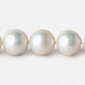 11.5x12-14.5x15mm White Near Round Freshwater Pearl 17 inch 34 pieces A