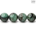 10mm Brazilian Emerald Plain Round Beads 16 inch 43 pieces 1mm Hole