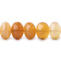 11mm Fire Opal Faceted Rondelle Beads 8 inch 26 pieces