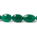 11x8-14x8mm Green Onyx checkerboard faceted ovals 16 inch 34 beads