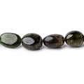 11x9-13x10mm Green Tourmaline Plain Nugget Beads 12.5 inch 25 pieces