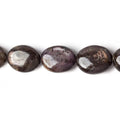 11x9-16x13mm Chocolate Sapphire plain oval Necklace Brass Lobster Clasp 17 inch