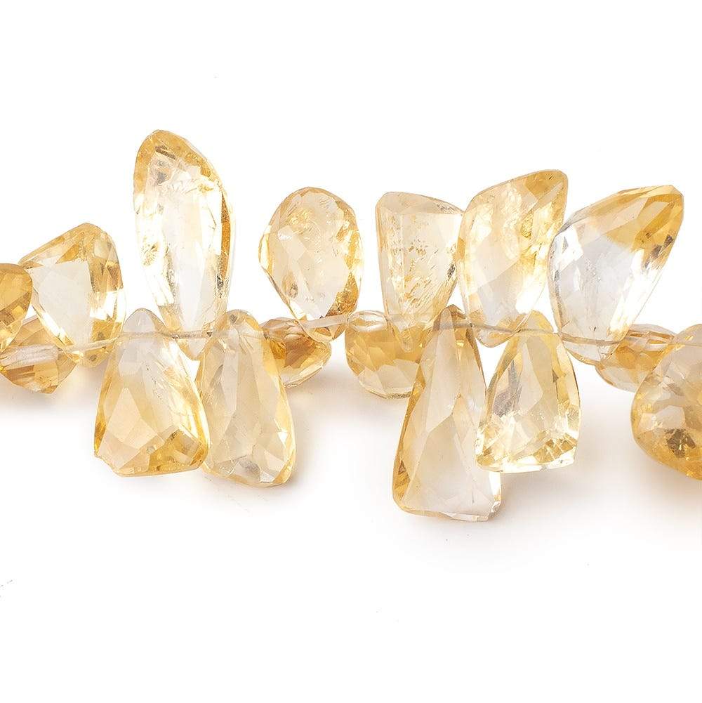 11x9-19x8.5mm Citrine Faceted Free Shape Beads 8.5 inch 54 pcs
