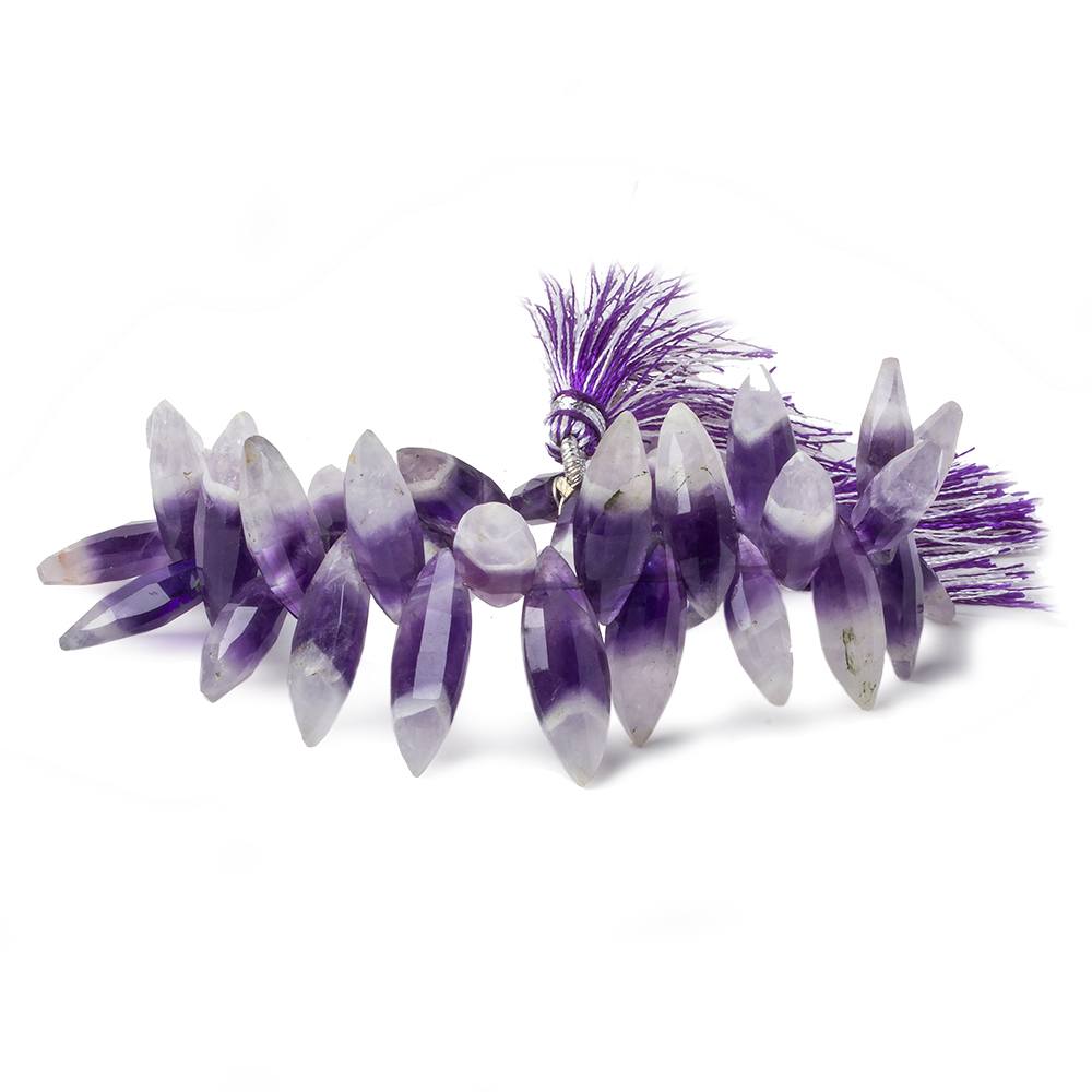 19x9-24x10mm Cape Amethyst faceted marquise Beads 7.5 inches 30 pieces