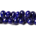 12-13mm Lapis Lazuli Faceted Tear Drop Briolette 8 inch 59 pieces