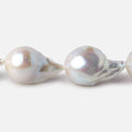 12-13mm White Ultra Baroque Freshwater Pearls 16.5 inch 19 pieces AA 0.8mm drill hole