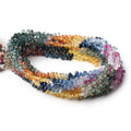 4x2.5-5x3mm Fancy Sapphire & Ruby Faceted Tear Drops 16 inch 272 beads AA