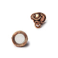 12mm Copper Moroccan Round Magnetic Clasp Set of 2