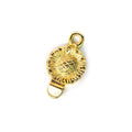 12mm Vermeil Box Clasp Sunflower Design 1 piece