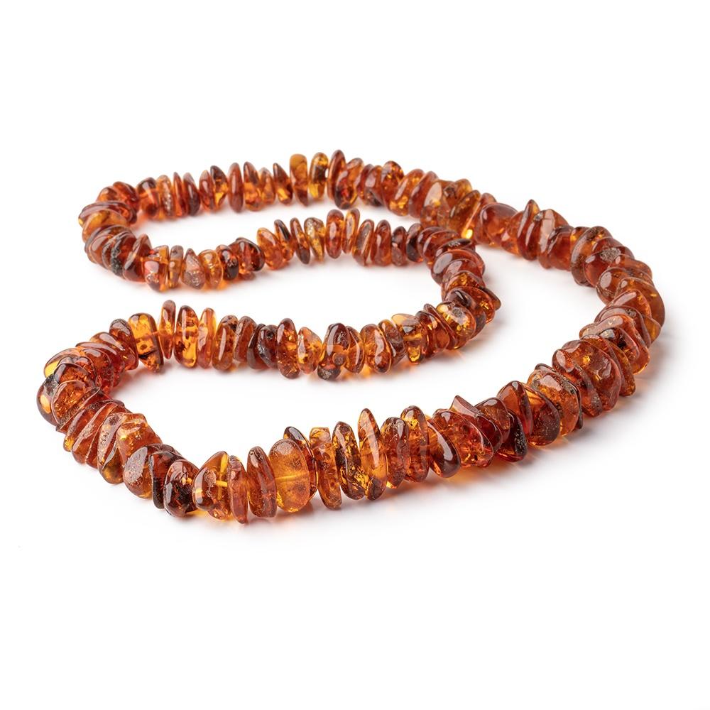 12x10-25x15mm Baltic Amber Plain Nugget Beads 27 inch 139 pieces