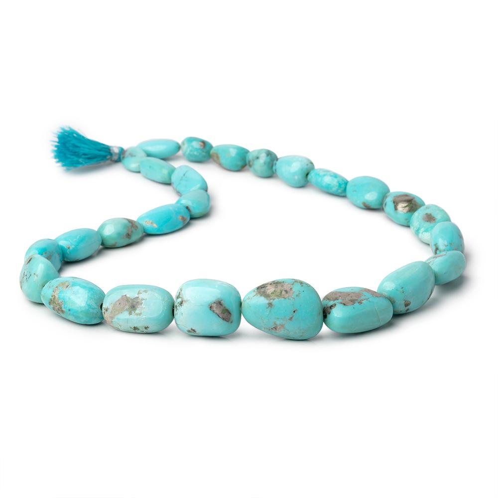 12x11-24x18mm Sleeping Beauty Turquoise Plain Nuggets 18 inch 26 Beads AAA