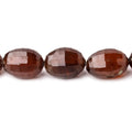 12x9-13x10mm Hessonite Garnet Checkerboard Ovals 13.5 inch 26 beads 1mm hole