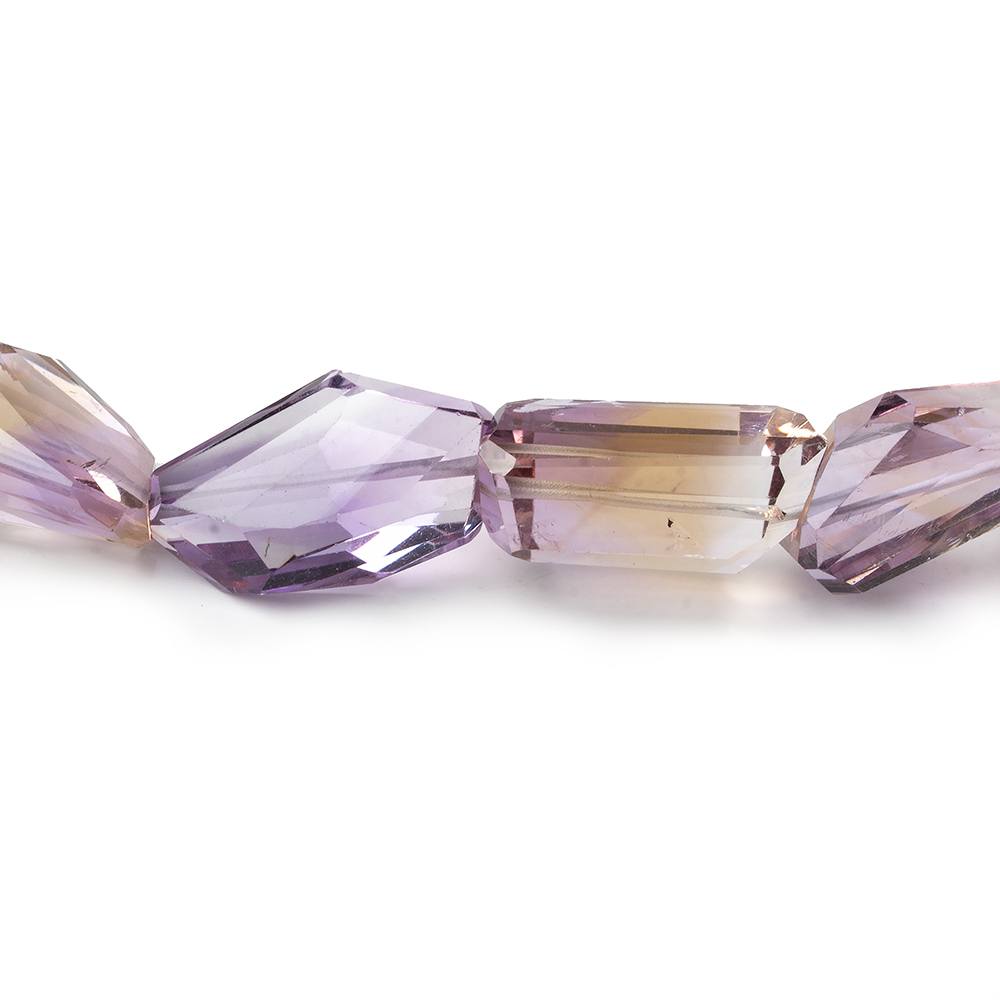 12x9-24x12mm Ametrine Faceted Nugget Beads 16 inch 25 pieces AAA